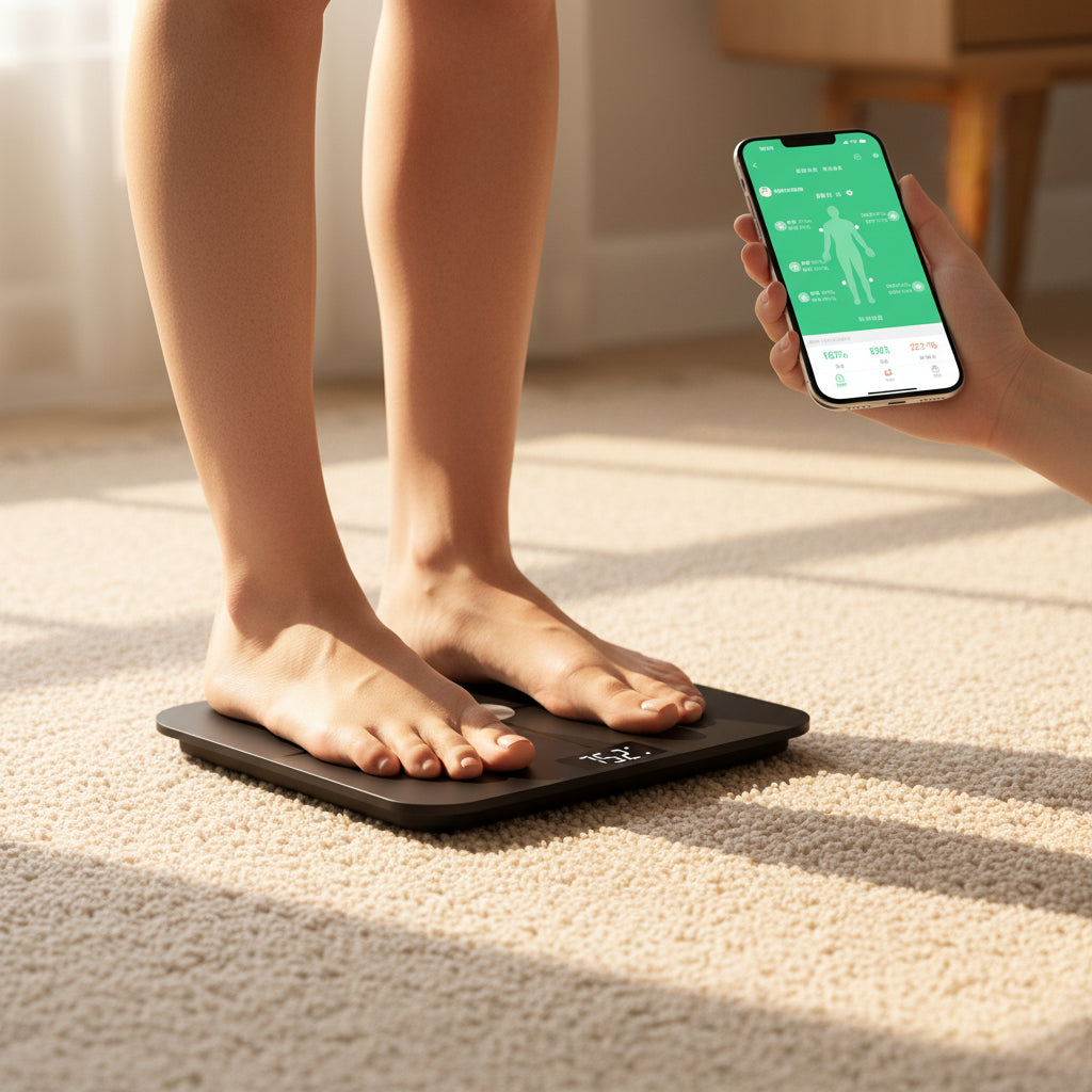 Pèse-Corps Digital VitalMove™ – Précision, Suivi du Poids & Motivation Quotidienne